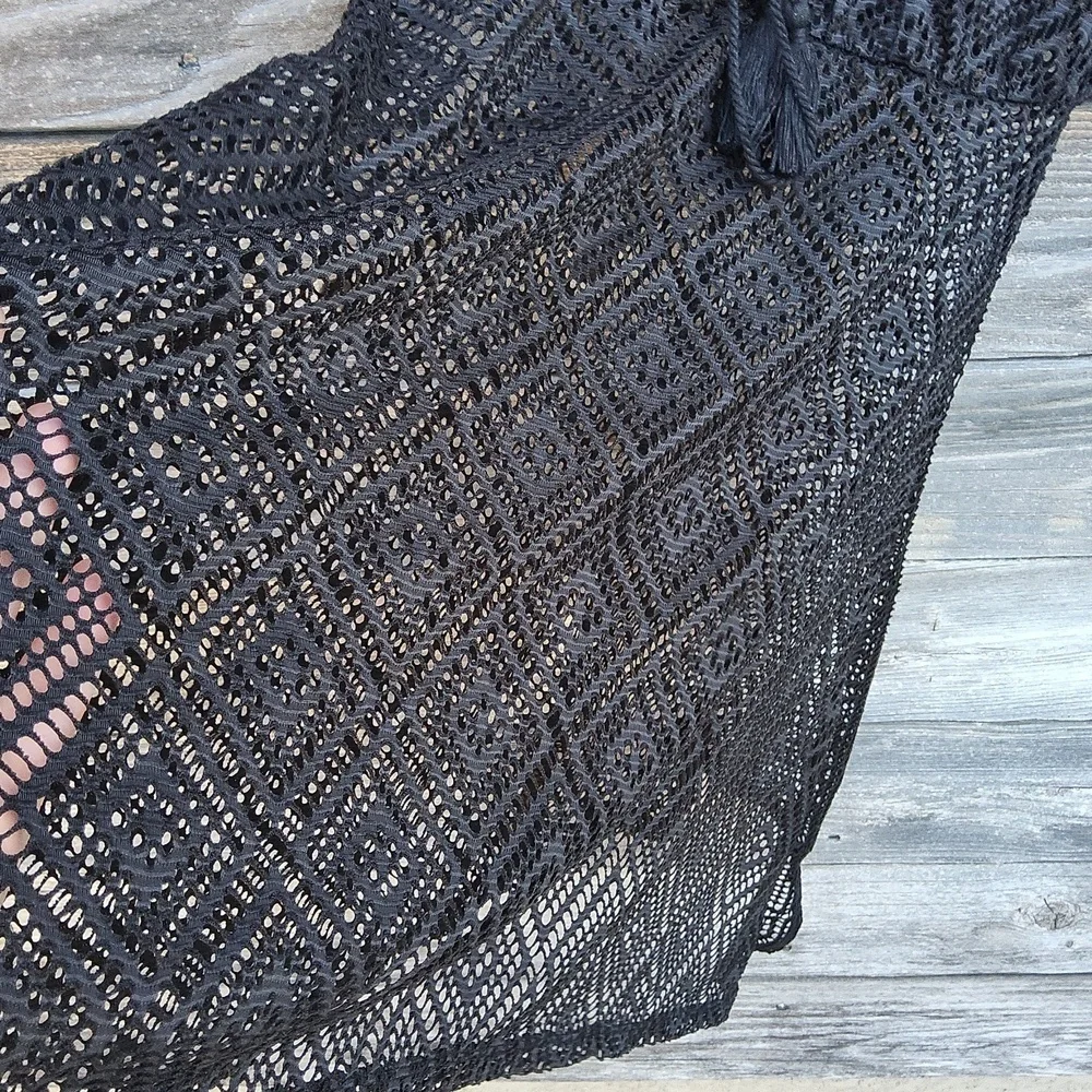 OP Black Swimsuit Cover Up Girls Size 7-9